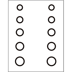 Gunstar Mini Circles Target Reticle Set Black