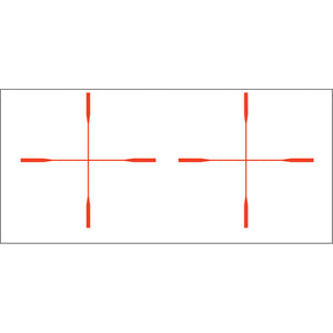 Gunstar Rifle Crosshair Orange — Archery Scope Aiming Transfer, 2 Pack