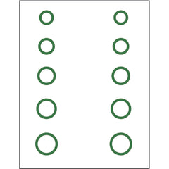 Gunstar Mini Circles Target Reticle Set Green