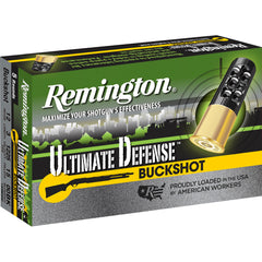Remington Ultimate Defense Buckshot Loads 12 ga. 3 in. 15 Pellet 00 Buck 5 rd.