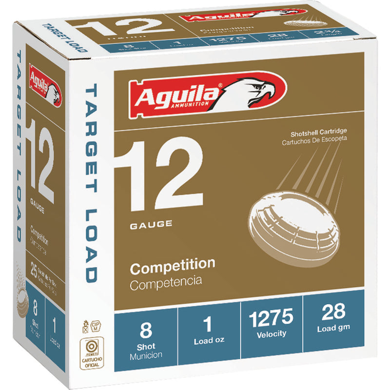 Aguila Target Shotgun Load 12 ga. 2.75 in. 1 oz. 1275 FPS 8 Shot 25 rd.