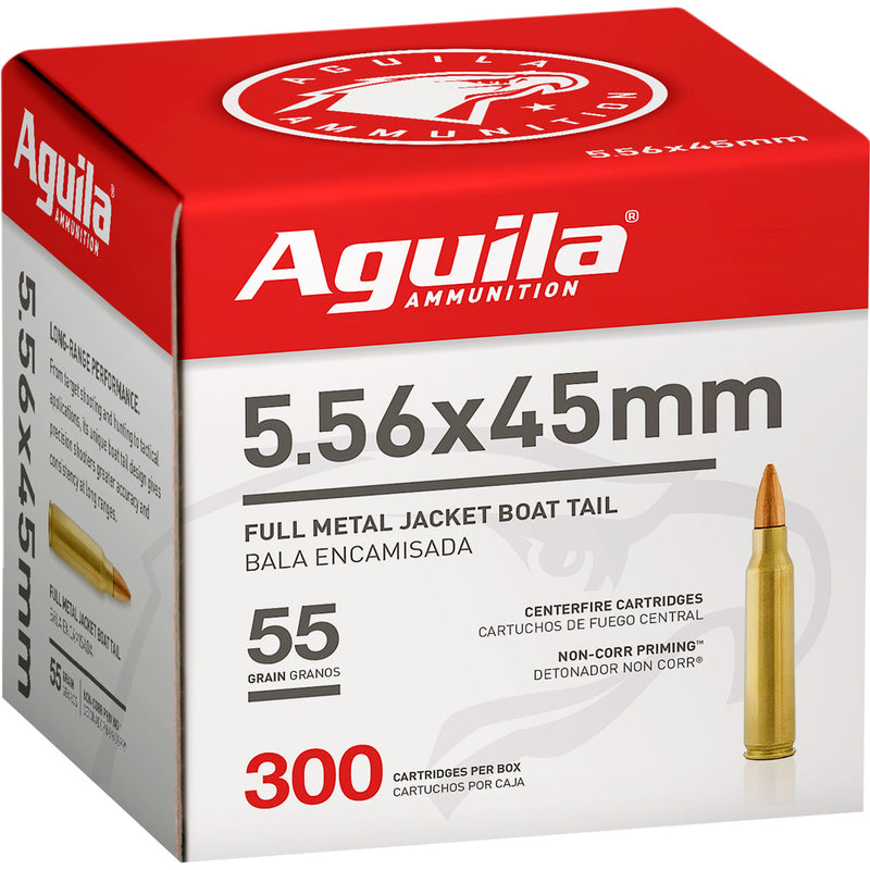 Aguila Rifle Ammo 5.56 55 gr. FMJBT 300 rd.