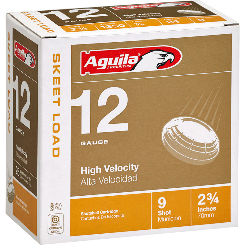 Aguila Target Shotgun Load 12 ga. 2.75 in. 24 gram 9 Shot 25 rd.