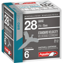 Aguila Standard Velocity Shotgun Game Load 28 ga. 2.75 in. 1 oz. 6 Shot 25 rd.