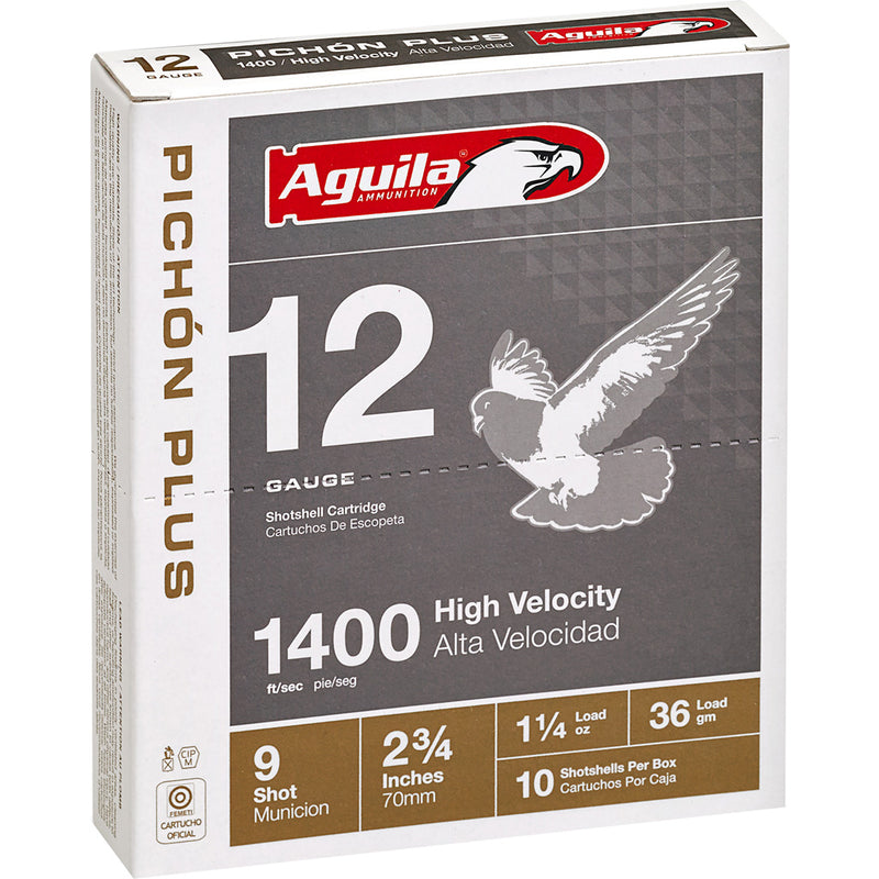 Aguila Pichon Plus Shotgun Load 12 ga. 2.75 in. 1 1/4 oz. 9 Shot 10 rd.
