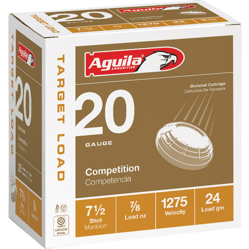 Aguila Target Shotgun Load 20 ga. 2.75 in. 7/8 oz. 7.5 Shot 25 rd.