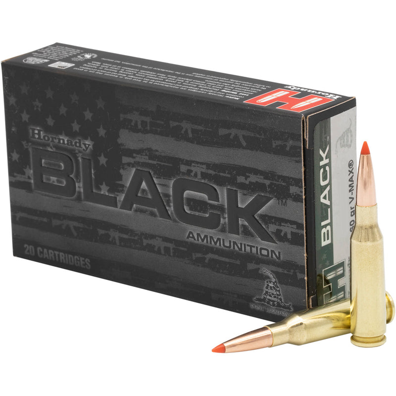 Hornady Black Rifle Ammo 6mm Creedmoor 105 gr. BTHP Match Black 20 rd.