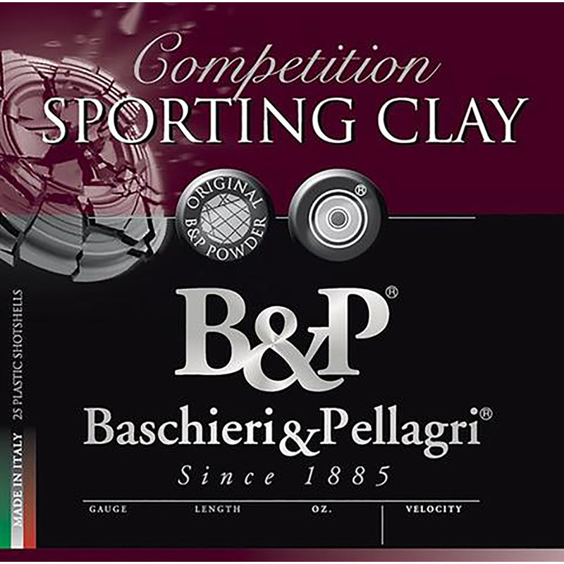 B&P Sporting Clay HV Shotgun Loads 12 ga. 2.75 in. 1 1/8 oz. 1330 FPS 8 Shot 25 rd.