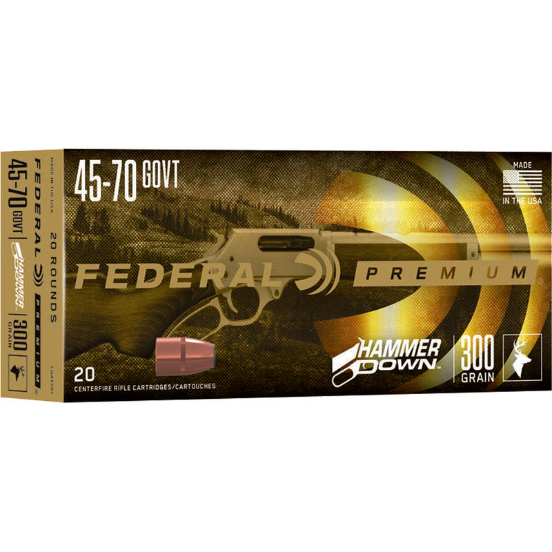 Federal Hammer Down Rifle Ammo 45-70 Govt. 300 gr. 20 rd.