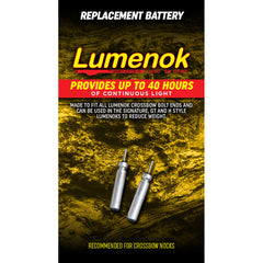 Lumenok Replacement Batteries For Bolt Ends 2 pk.