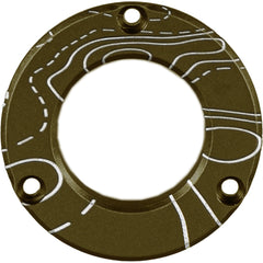 Axcel Driver Hubcap Tactical BH Green w/Engraving Topographical Map Pattern