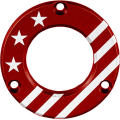 Axcel Driver Hubcap Red w/Engraving Made In USA/Patriotic Theme