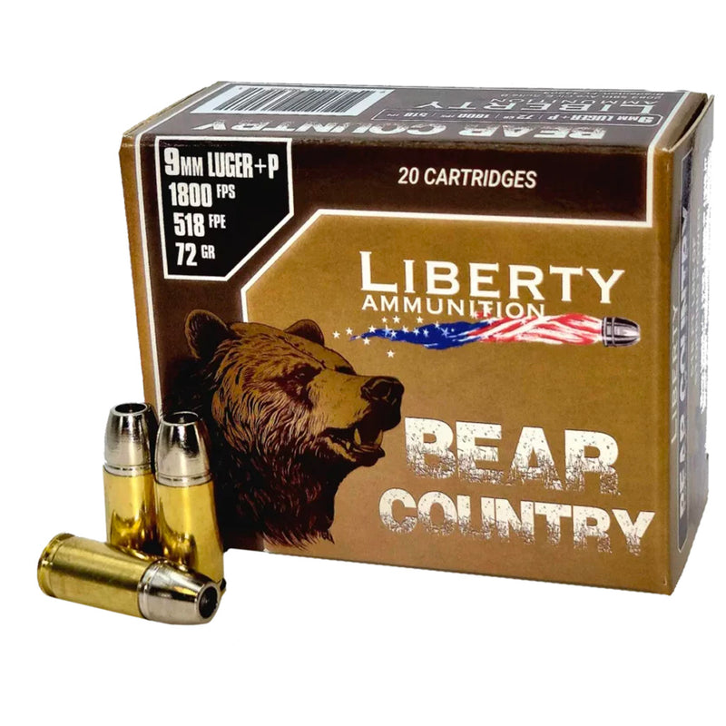 Liberty Bear Country Pistol Ammo 10mm 70 gr. 20 rd.