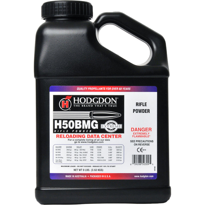 Hodgdon H50BMG Powder 8 lb. Extreme Rifle HAZMAT
