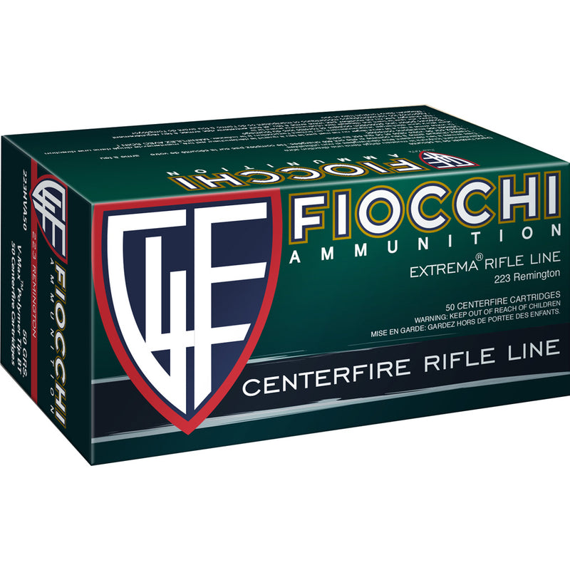 Fiocchi FXT Centerfire Rifle Ammo 223 Rem. 50 gr. V-Max 50 rd.