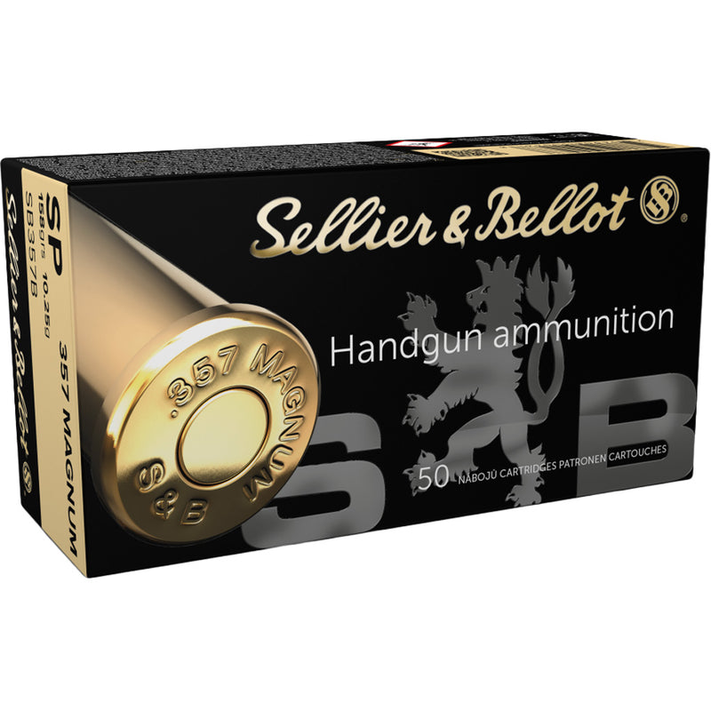 Sellier & Bellot Pistol Ammo 357 Magnum 158 gr. SP 50 rd.