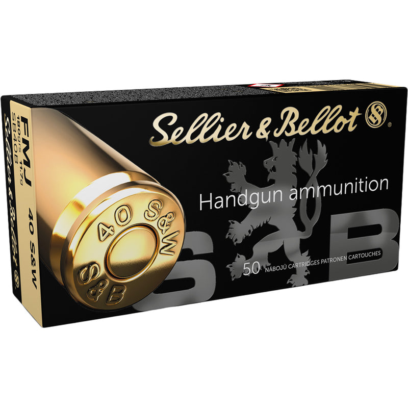 Sellier & Bellot Pistol Ammo 40 S&W 180gr. 50 rd.