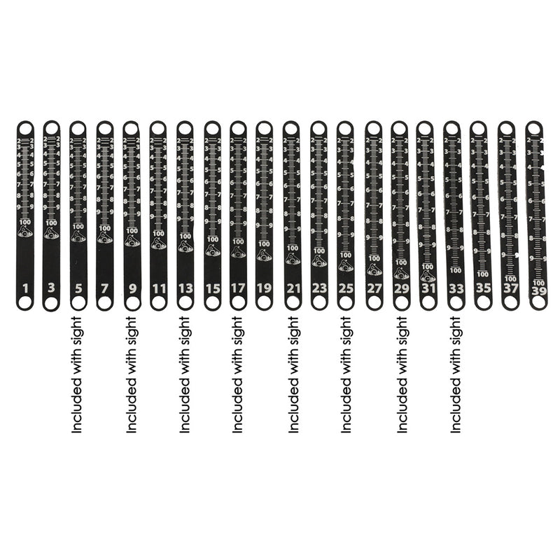 Axcel Achieve XP Metal Sight Tape Scale #23 and #24