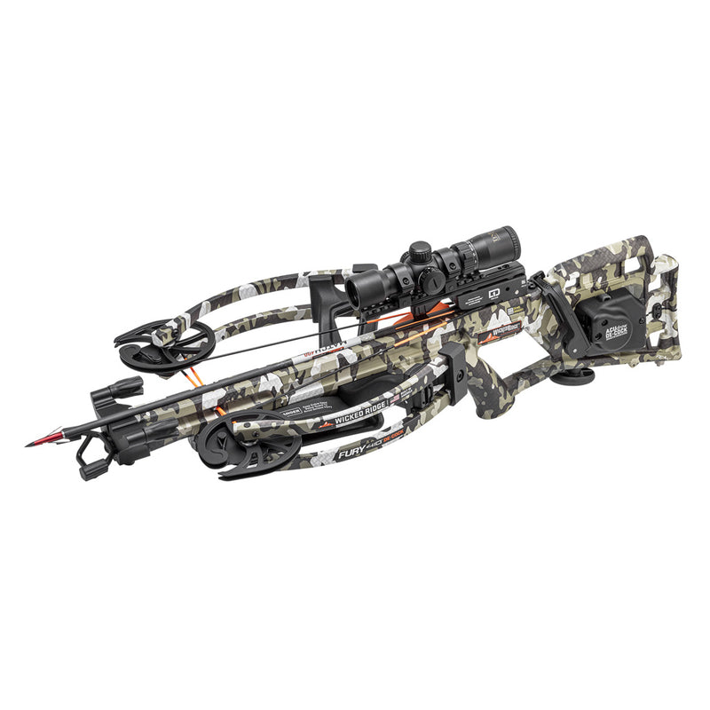 Wicked Ridge Fury 410 De-Cock Crossbow Package ACUdraw De-Cock Peak XT