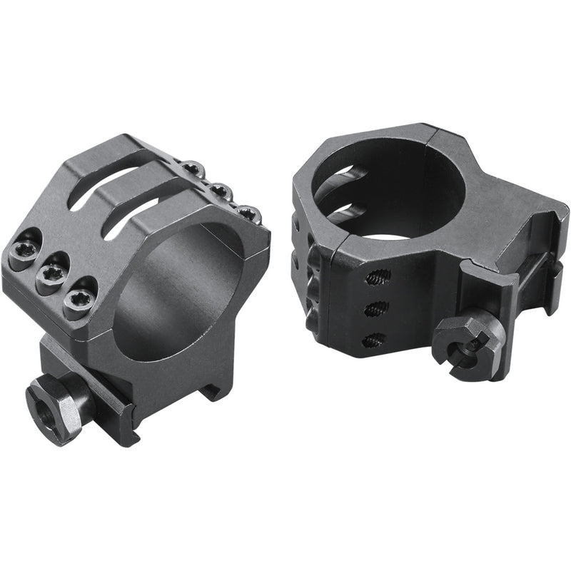 Weaver Classic 6Hole Skeleton Rings Matte Black 30mm High Clamshell Pack