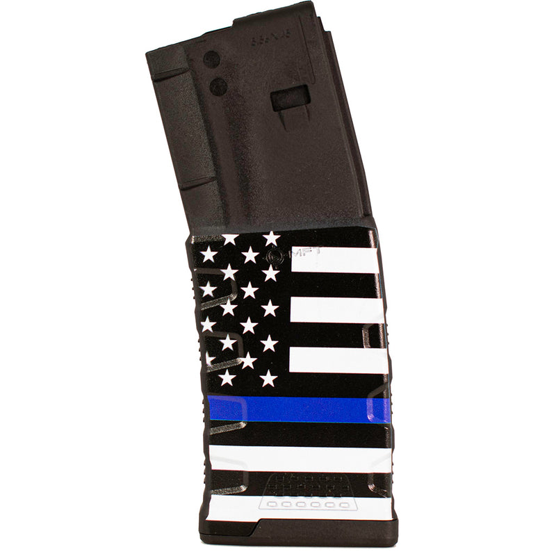 MFT Extreme Duty Polymer Mag Blue Line Flag 30 rd. 5.56x45mm/223 Rem./300 AAC
