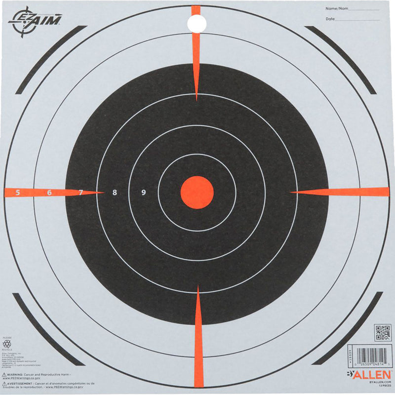EzAim Paper Bullseye Targets 12 in. 12 pk.