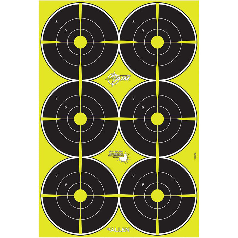 EzAim Splash Bullseye Targets 6 in. 8 pk.