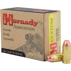 Hornady Custom Pistol Ammo 40 S&W 155 gr. XTP Jacket Hollow Point 20 rd.