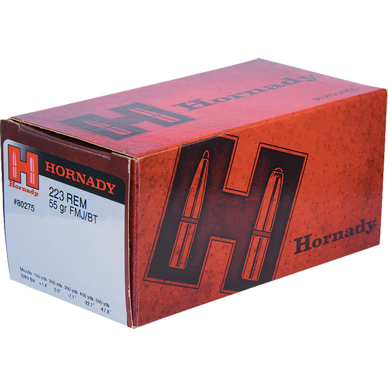 Hornady Custom Rifle Ammo 223 Rem 55 gr. FMJ 50 rd.
