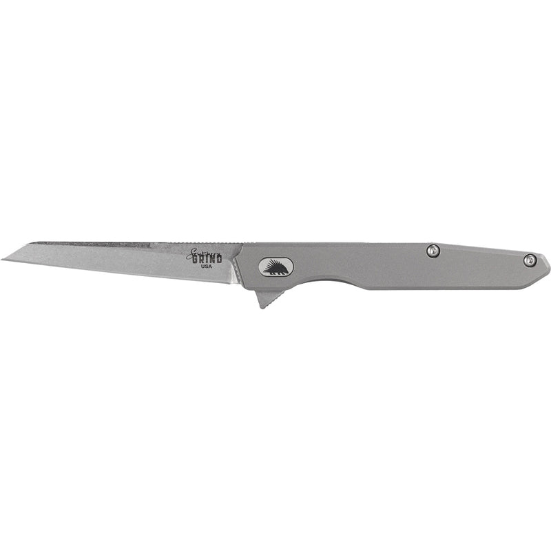 Southern Grind Penguin Folding Knife 4 in. Wharncliffe S90V Satin w/Titanium Handle