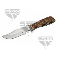 SZCO Stag and Wood Skinner Knife 8 in.