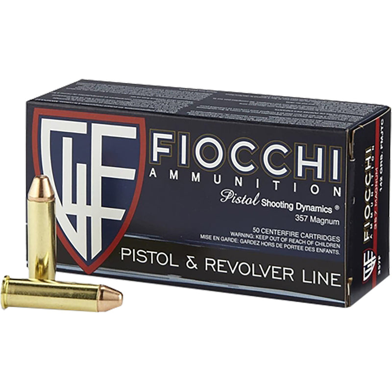 Fiocchi Range Dynamics Pistol Ammo 357 Mag 142 gr. FMJ Truncated-Cone 50 rd.