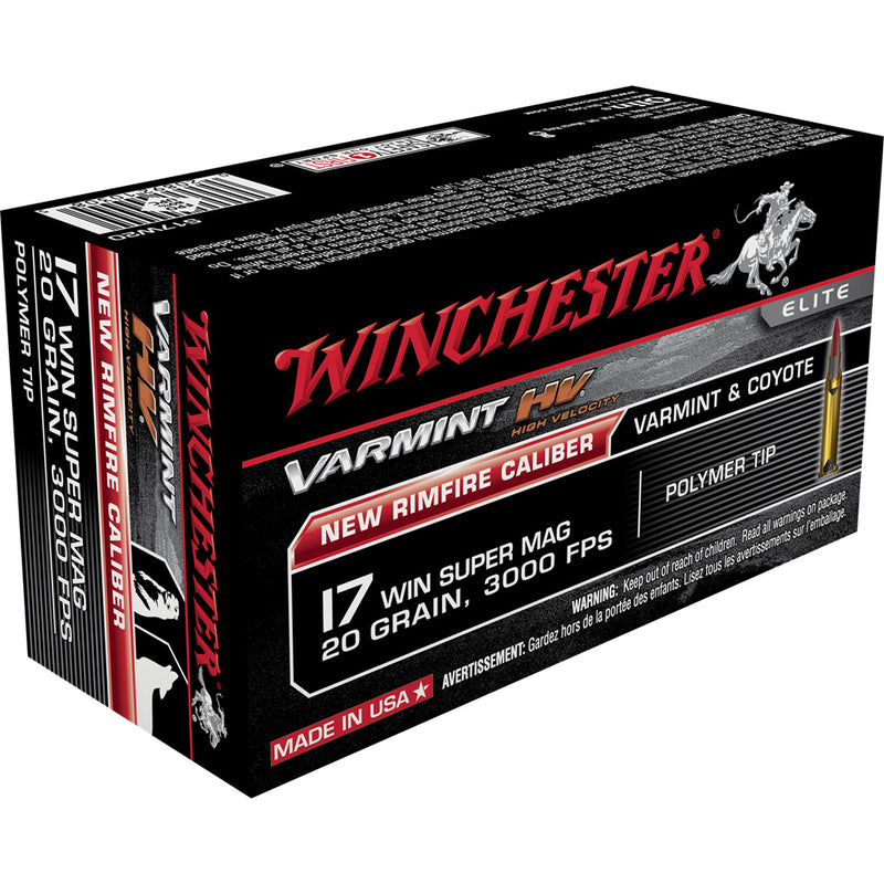 Winchester Varmint Rimfire Ammo 17 WSM 20 gr. 50 rd.