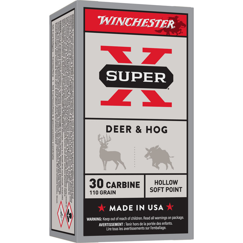 Winchester Super-X Rifle Ammo 30 Carbine 110 gr. 20 rd.