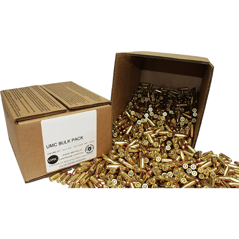 Remington UMC Bulk Pistol Ammo 9mm 115 gr. FMJ 1000 rd. Loose Pack
