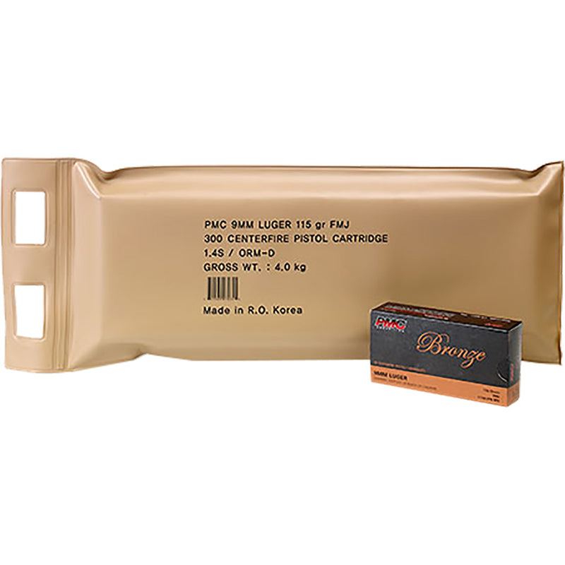PMC Bronze Pistol Ammo Battle Pack 9mm Luger FMJ 115 gr. 300rd.