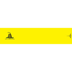 White Water Archery Arrow Wraps Gadsden Yellow 5 in. x 1.125 in. 15 pk.