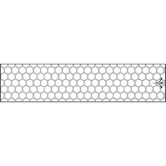 White Water Archery Reflective Arrow Wraps Honeycomb White 5 in. x 1.125 in. 15 pk.
