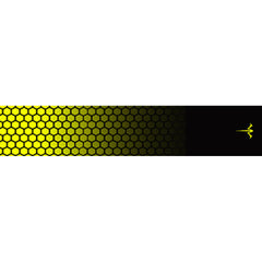 White Water Archery Honeycomb Fade Arrow Wraps Fade Flo Yellow 5 in. x 1.125 in. 15 pk.