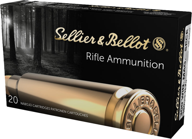 Sellier & Bellot Rifle Ammo 300 Win Mag SPCE 180 gr. 20 rd.