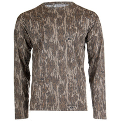 Habit Bear Cave Camo Tee Long Sleeve Mossy Oak New Bottomland XL