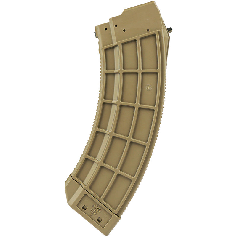 Century US Palm AK30 Magazine 7.62x39 FDE Stainless Steel Latch Cage 30 rd.