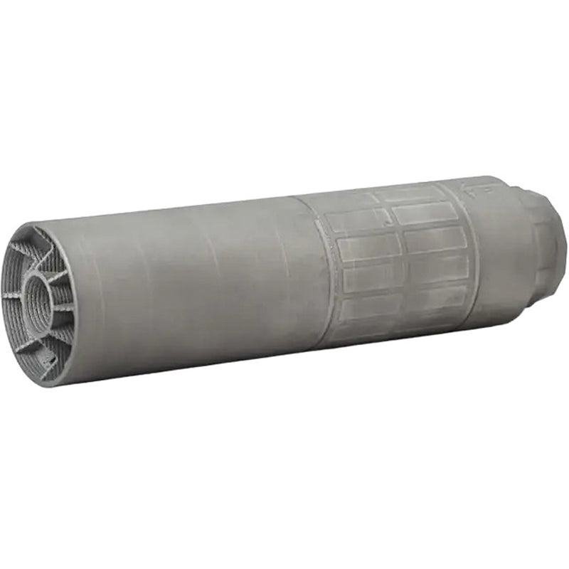 US Palm EOS-30Ti Suppressor .30 Cal w/Titanim DT 5/8x24/HUB Compatible Silver