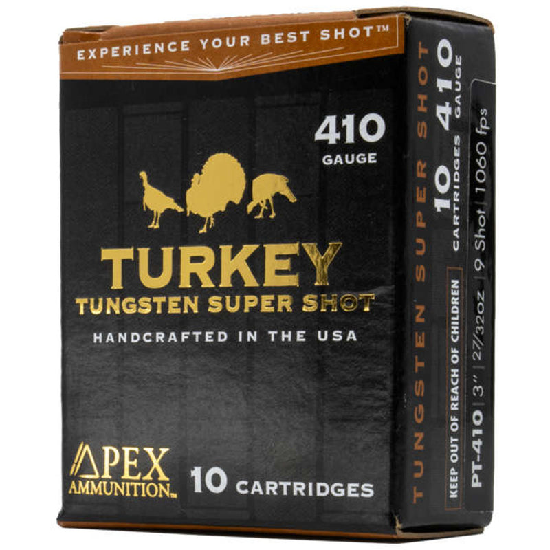 Apex Turkey TSS Shotgun Ammo 410 ga. 3 in. 27/32 oz 9.5 Shot 10 rd