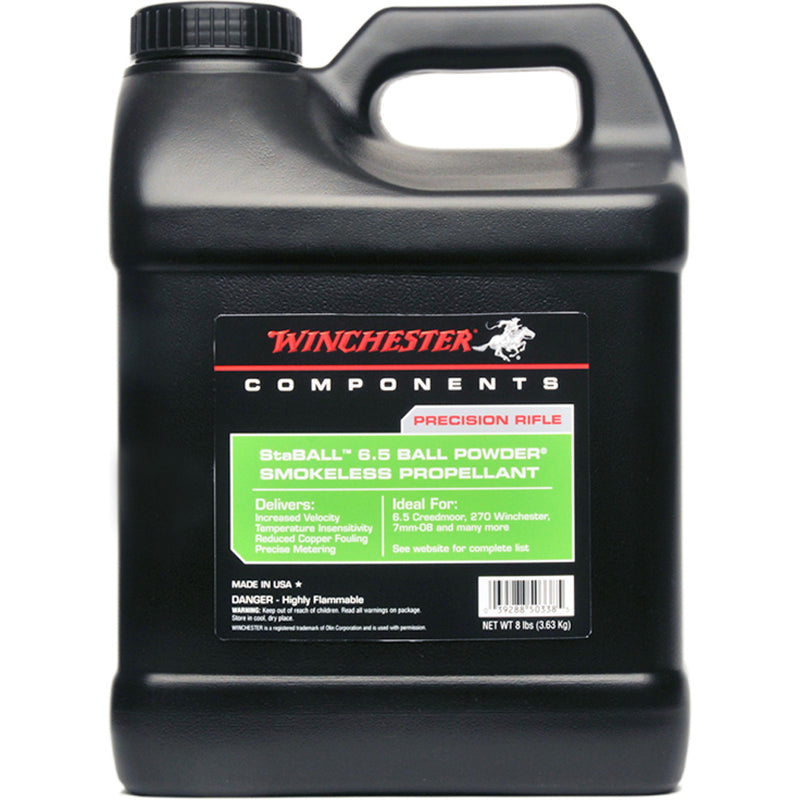 Winchester StaBall 6.5 Powder 8 lb. Rifle HAZMAT
