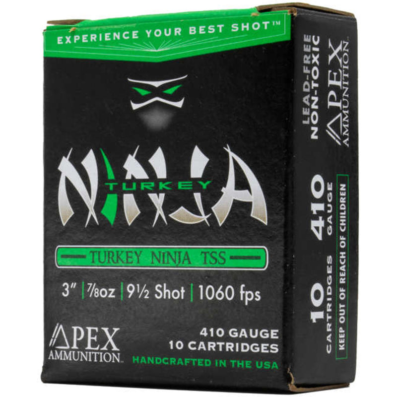 Apex Turkey TSS Ninja Shotgun Ammo 410 ga. 3 in. 7/8oz #9.5 shot 10 rd