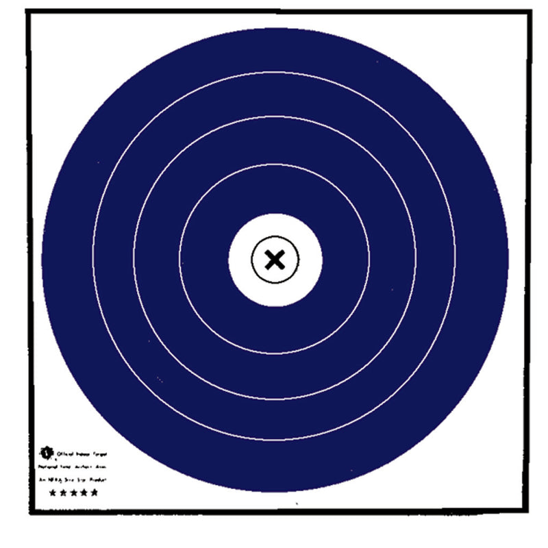 Maple Leaf Target Face NFAA Indoor Blue/White 40 cm. 100 pk.