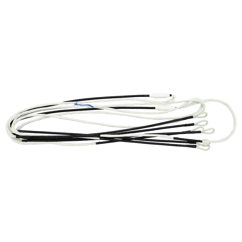 GAS Ghost XV String and Cable Set White w/ Black Serving Hoyt Invicta 40 SVX #3