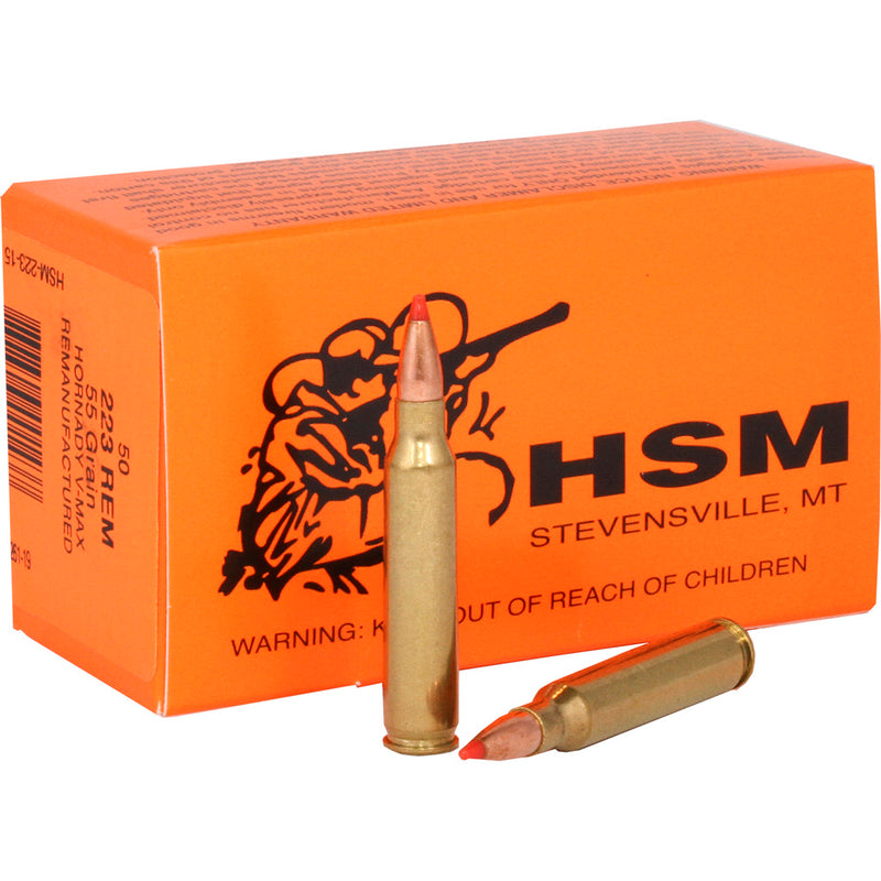 HSM Varmint Rifle Ammunition 223 Rem. V-Max 55 gr. 50 rd.