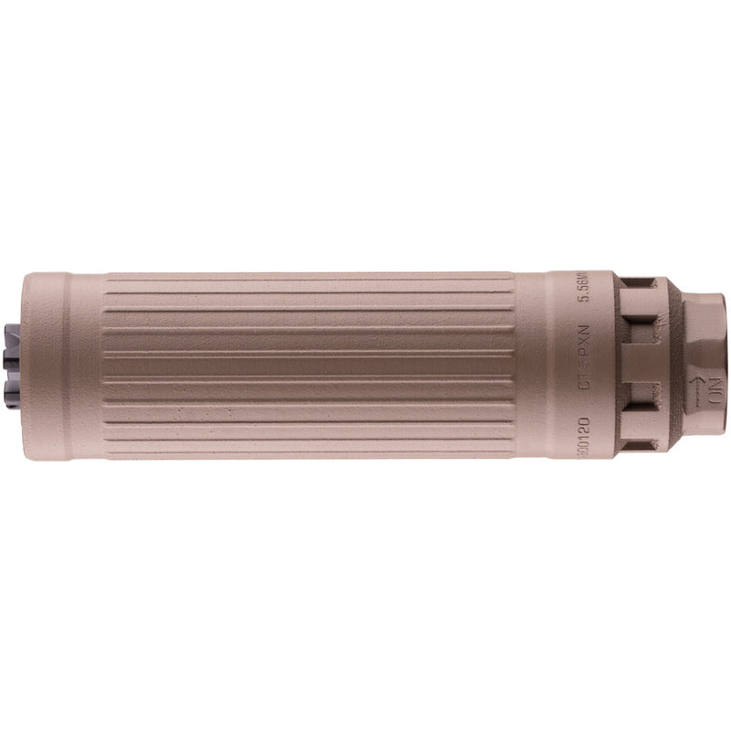 Dead Air Defense CT5P Patrol Suppressor 6mm/5.56 w/Xeno FDE & DA129GOV 1/2x28 Xeno 3 Prong